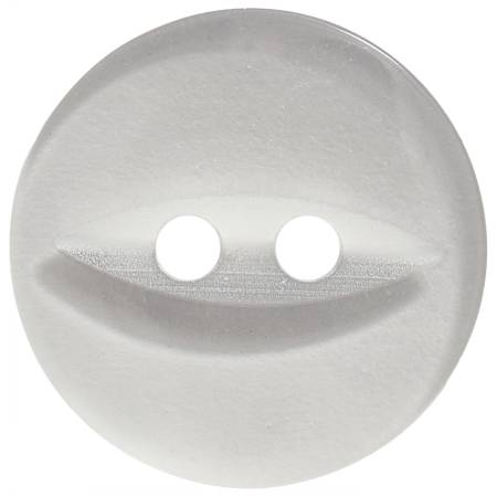Basic Fish Eye Round Button 16mm Clear 6pc