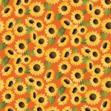 Enchanted Forest Sunflower Garden Orange
