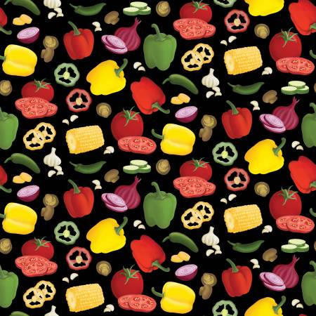 Hot Stuff Veggie Party Black