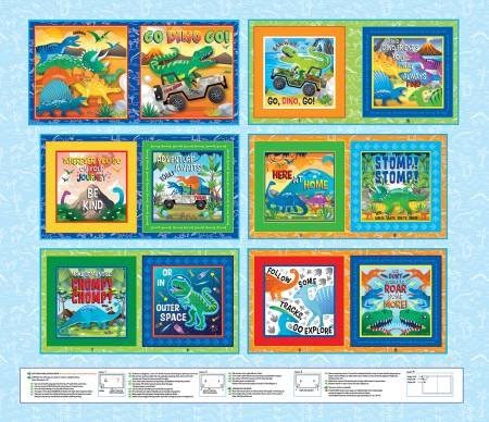 Dino Friends Go Dino Book Panel Multi