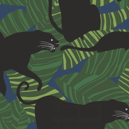 Black Panthers Organic Cotton Canvas