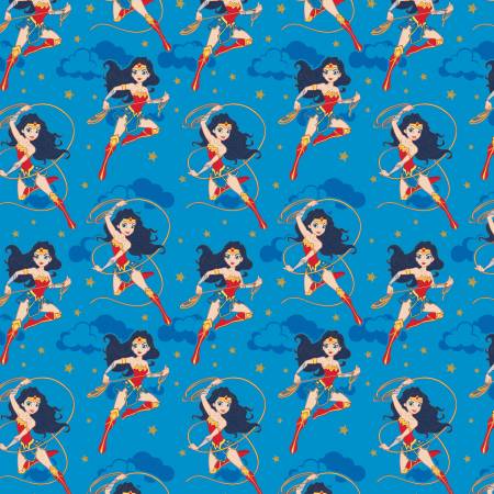Blue DC Girl Heroes w/Glitter