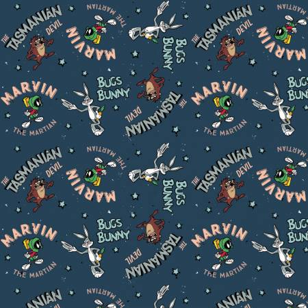 Denim Looney Tunes Retro Characters