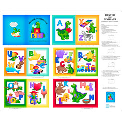 Sew & Go VV DEXTER THE DINOSAUR LEARNS ABOUT LETTERS MULTI