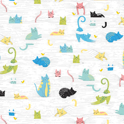 Whiskers CATS IN BLINDS WHITE
