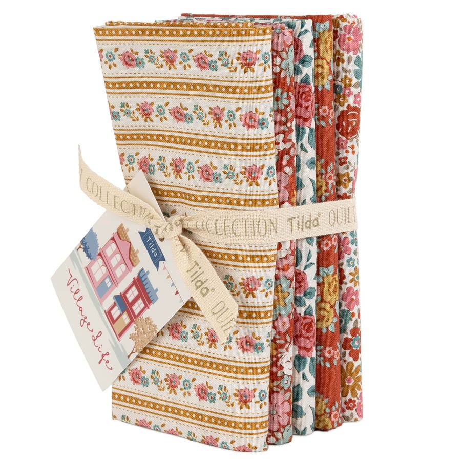 Village Life FQ Bundle Rust/Ochre Tilda