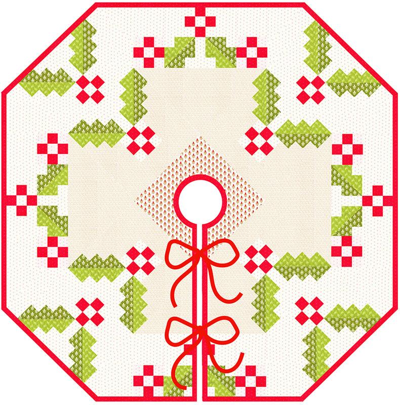Holly Tree Skirt G FT 2021 Fig Tree Quilts#1
