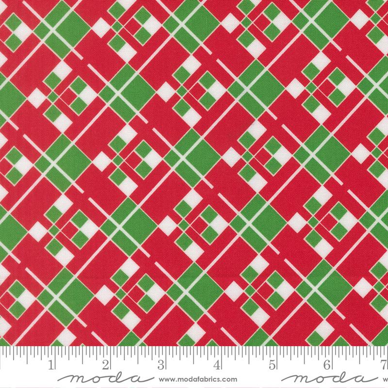 Snow Time Poinsettia Red 22505 14 Moda #1