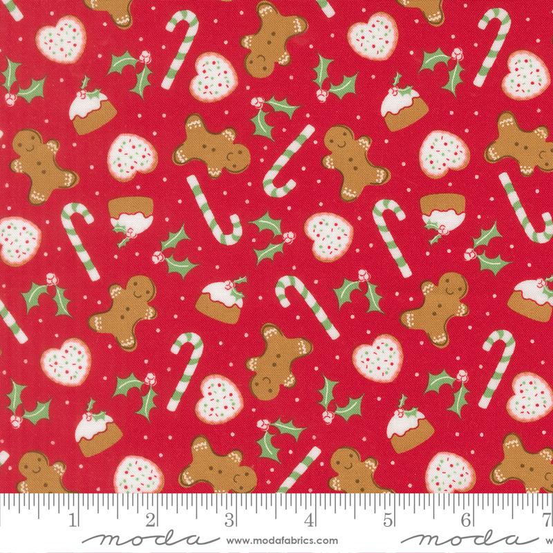 Merrily On High Christmas Red 43212 13 Moda #1