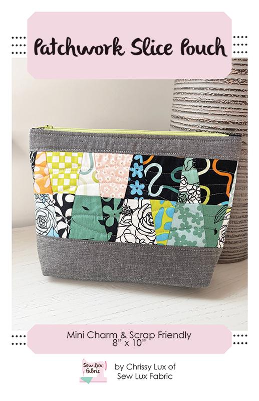 Patchwork Slice Pouch * SLF 2504 Sew Lux Fabric#1