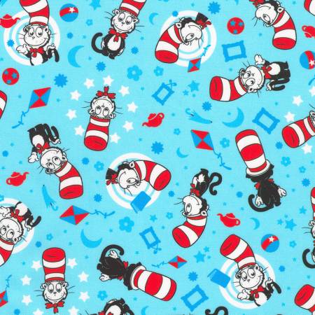Little Seuss Cat In The Hat Blue