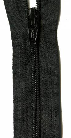 Black 22" Zipper