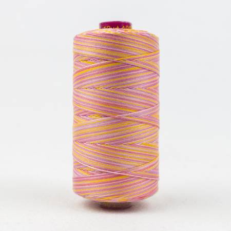 Fruitti Variegated 12wt Cotton Thread 400m Pansy