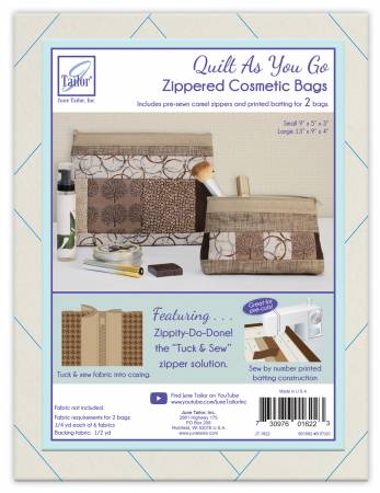 Zippity Do Done Cosmetic Bags Camel Zip
