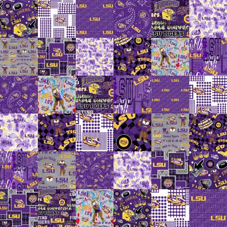 Univ Of Louisiana Collegiate Cheater Quilt
