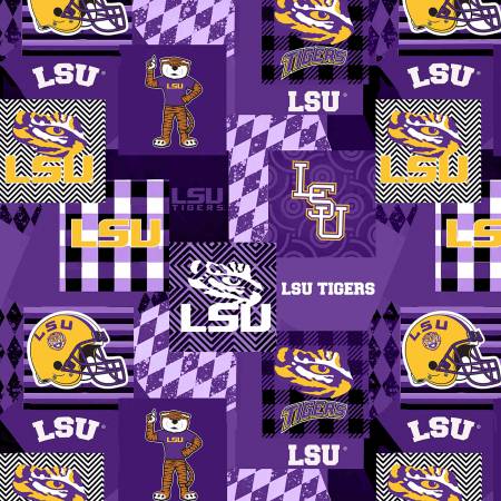 Univ Of Louisiana Collegiate Minky Geometric