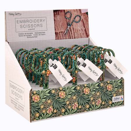 Embroidery Scissor Assortment Green Morris 3-1/2in 18pc