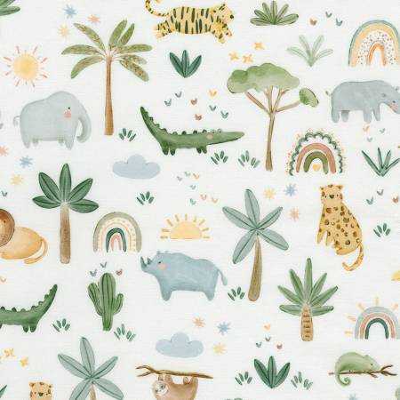 The Wild Ones Ivory Safari Animals, Trees