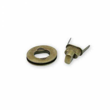 Small Classic Turn Lock Antique