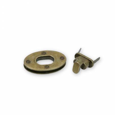 Medium Classic Turn Lock Antique