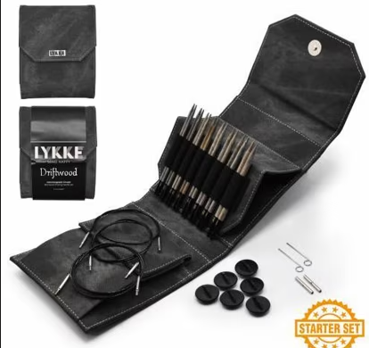 Driftwood 5" Starter Set Interchangeable Circular Kitting Needles