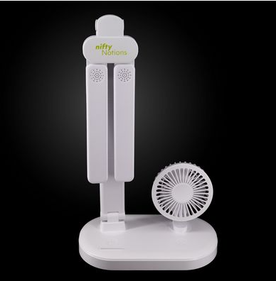 The Nifty LumiBreeze- LED Desk Lamp and Fan