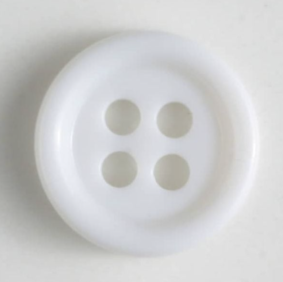Polyamid Button White