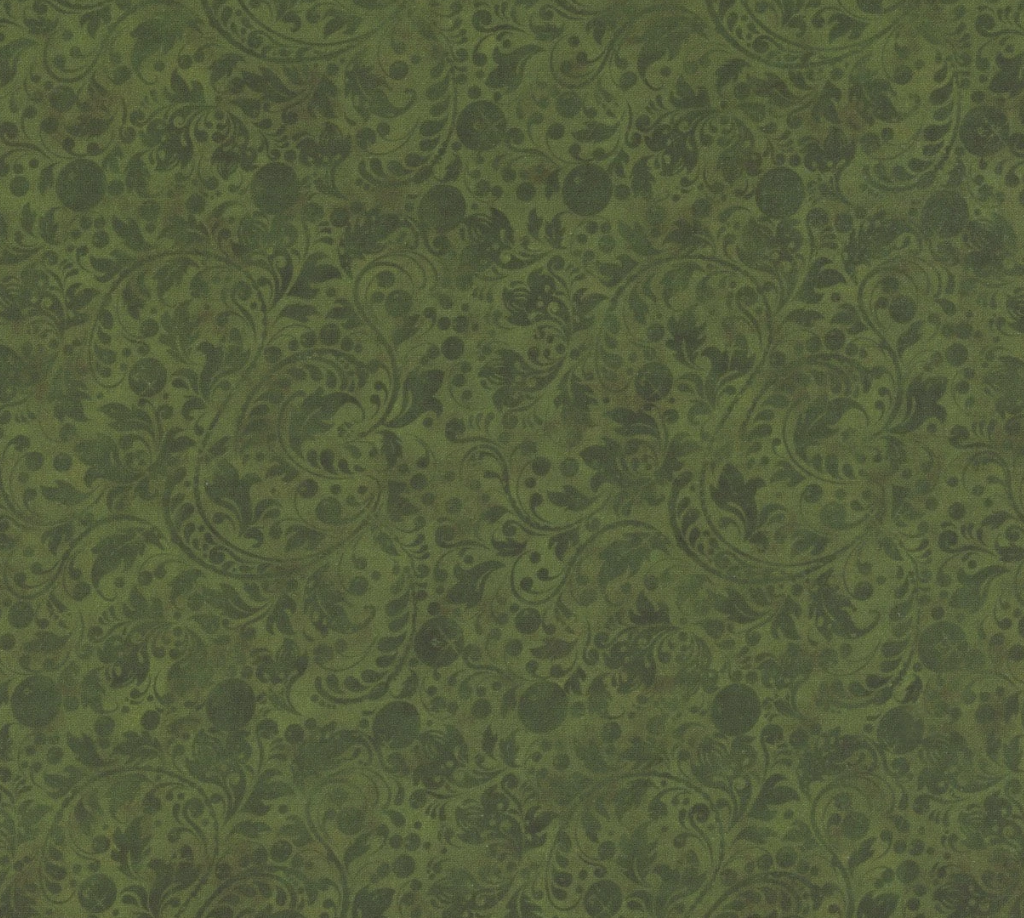 Winter Enchantment Fleur Dark Green