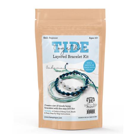 Layered Bracelet DIY Kit Bahama Aqua Light Blue