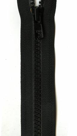 1-Way Separating Zip24in Black