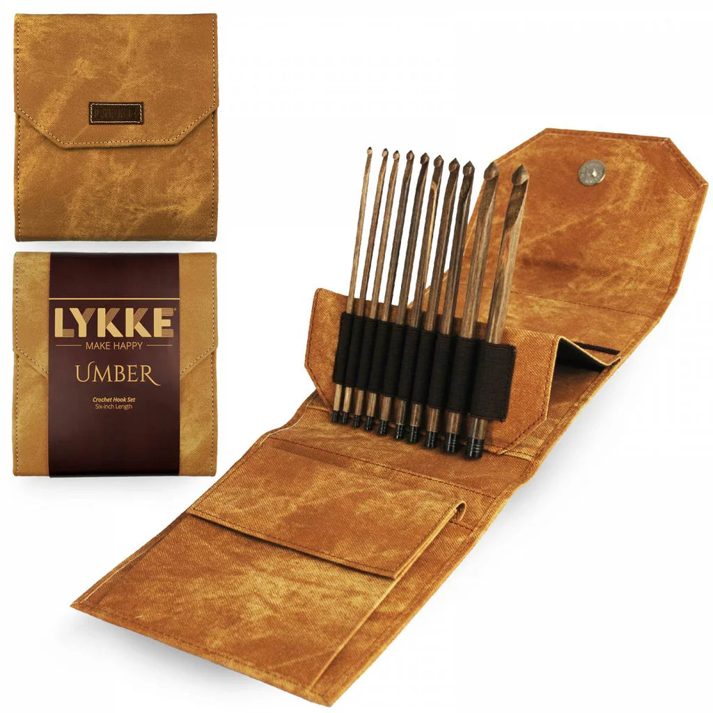 LYKKE Umber 6" Interchangeable Crochet Hook Set
