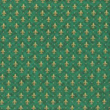 Mardi Gras Green Fleur de Lis