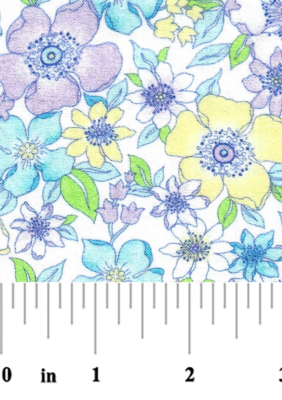 Cotton Seersucker Floral #S132