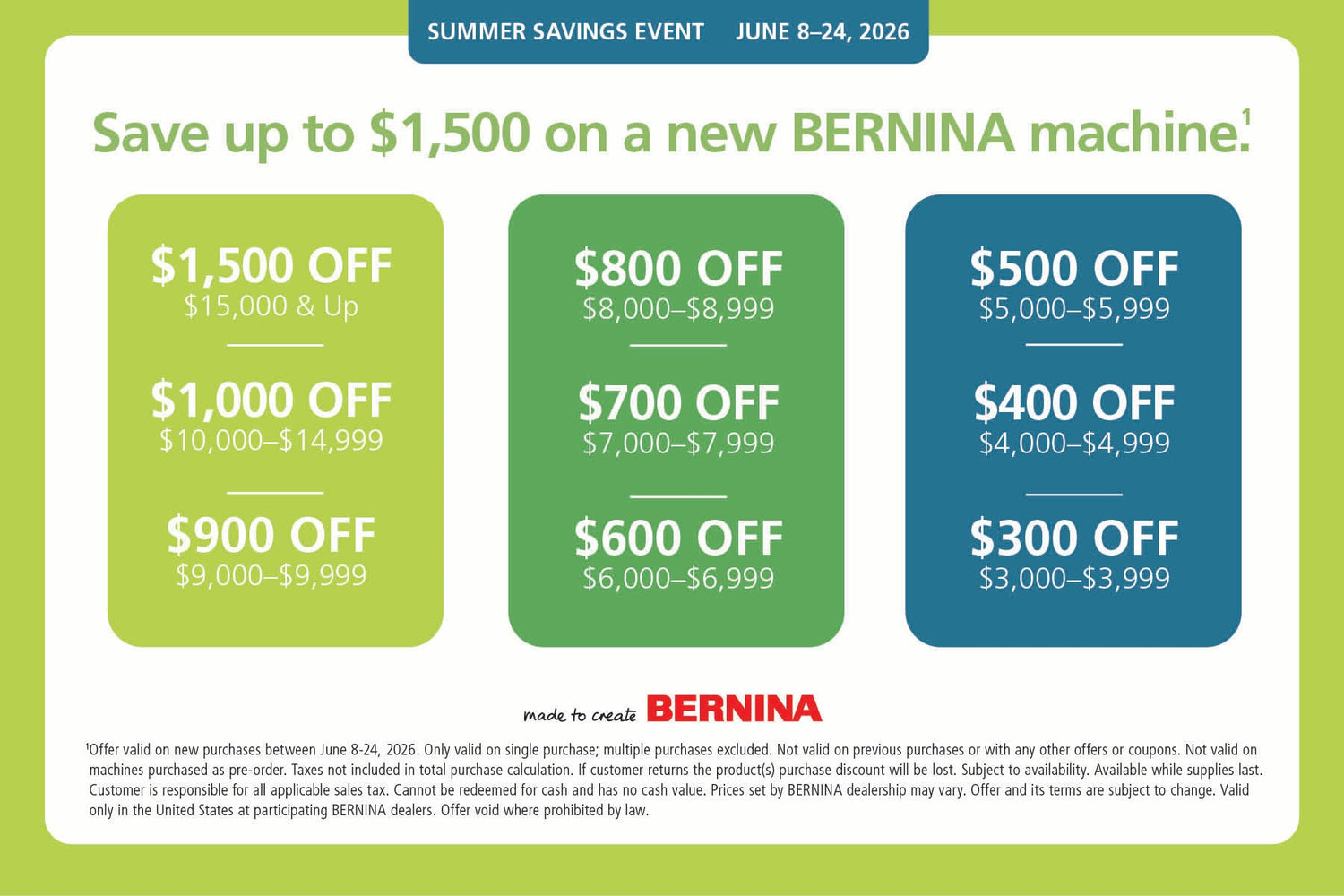 BERNINA Machines