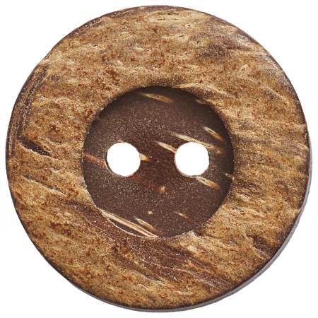 Coconut 2 Hole Round Button 20mm 5pc