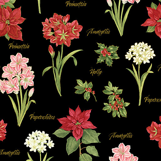 Botanical Season Winter Botanical Black