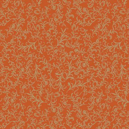 Harvest Keepsakes Elegant Scrolls Pumpkin w/Metallic