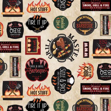 Hot Stuff Smokin' Hot Signs Ecru