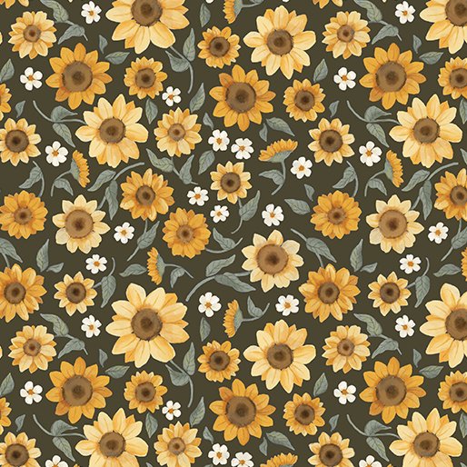 Heirloom Garden Sunflower Fields Dark Moss