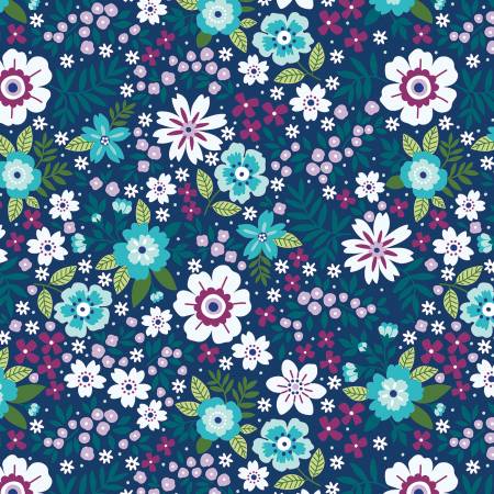 Cobalt Seaside Garden 108in wideback