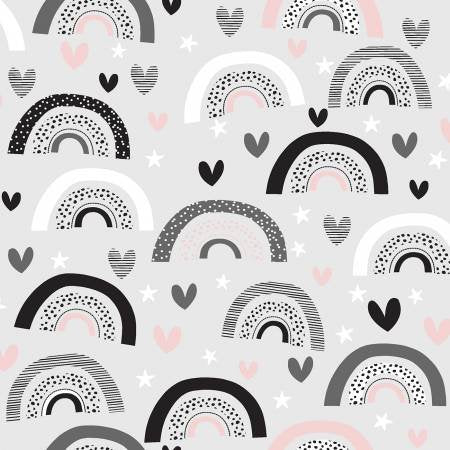 Don't Forget Dream Rainbow Hearts Flannel
