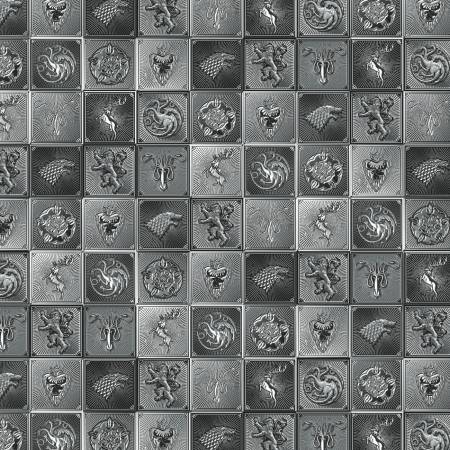 Game of Thrones Silver House Sigil Tiles