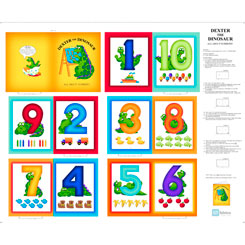QT LIBRARY - DEXTER THE DINOSAUR NUMBERS BOOK PANEL