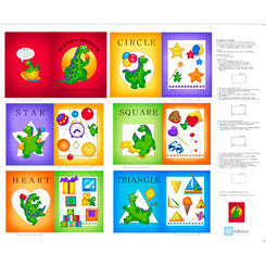 QT LIBRARY - DEXTER THE DINOSAUR LEARNS SHAPES BOOK PANEL