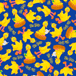 Sesame Street BIG BIRD IN NEST ROYAL