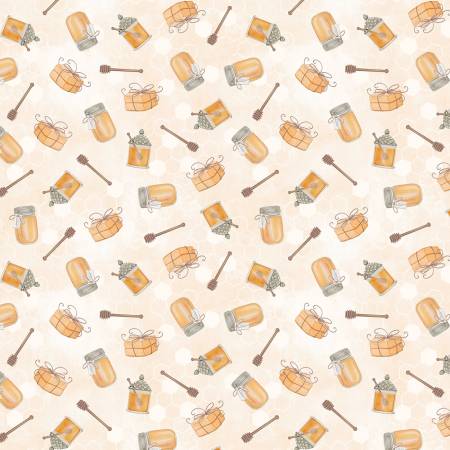 Cream Honey Jar Toss