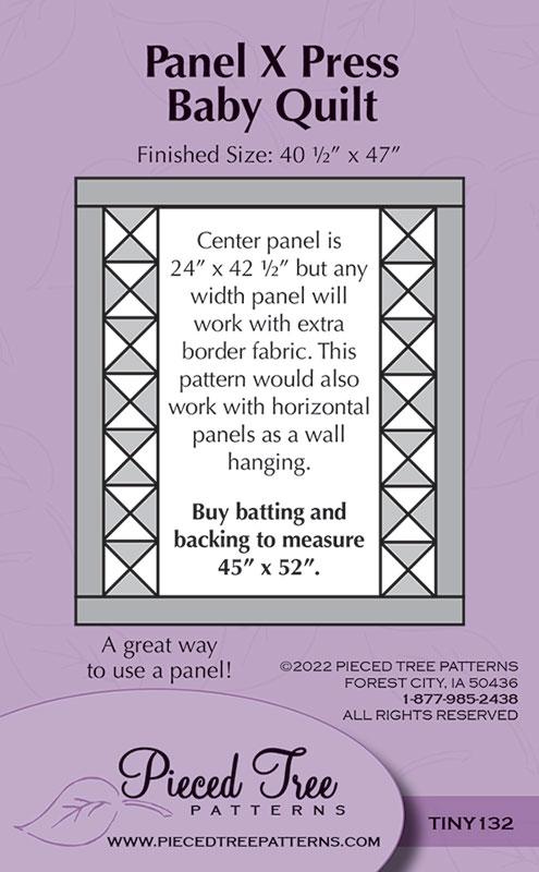 Panel X Press Baby Quilt PTP TINY132 Pieced Tree#1