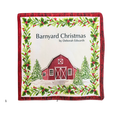 Barnyard Christmas Book Panel