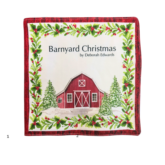 Barnyard Christmas Book Panel