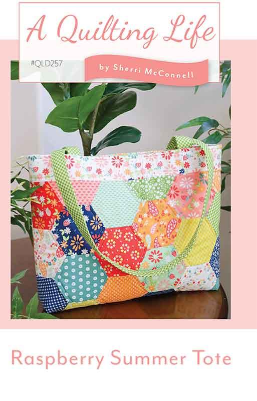 Raspberry Summer Tote G QLD 257 Quilting Life Desi#1